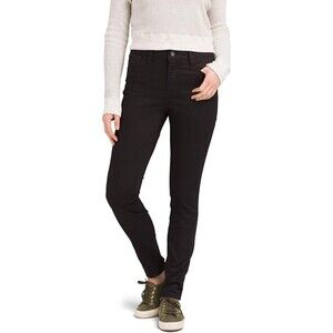 prAna Women's Oday Skinny Jeans Black Comfort Normcore Minimalism Womens 6 EUC